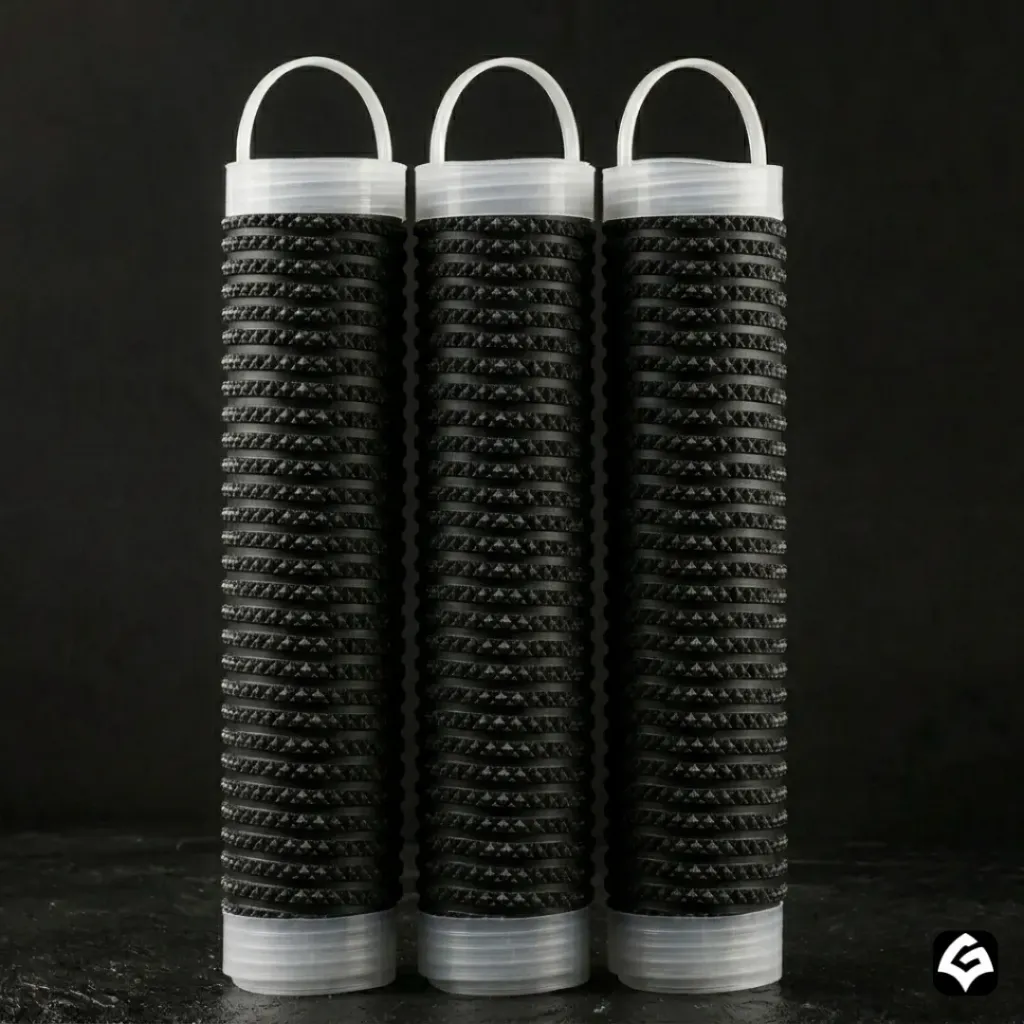 3D Loaded Cricket Bat Grip - Pack of 3 (Stealth Black)